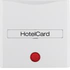 HAGER BOCCHIOTTI - Pezzo c.le con stampa x Puls. Hotel Card Serie S.1/B.3/B.7 bianco polare lucido