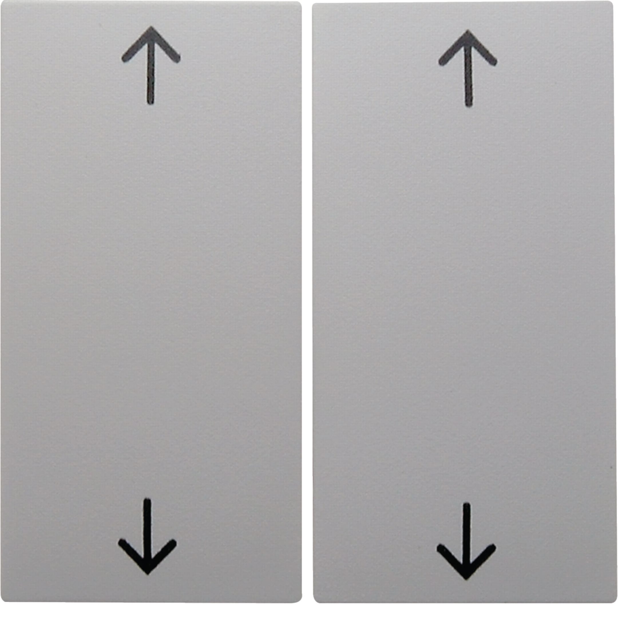 HAGER BOCCHIOTTI - Bilanciere doppio con serigrafia frecce Berker S.1/B.3/B.7 bianco polare opaco