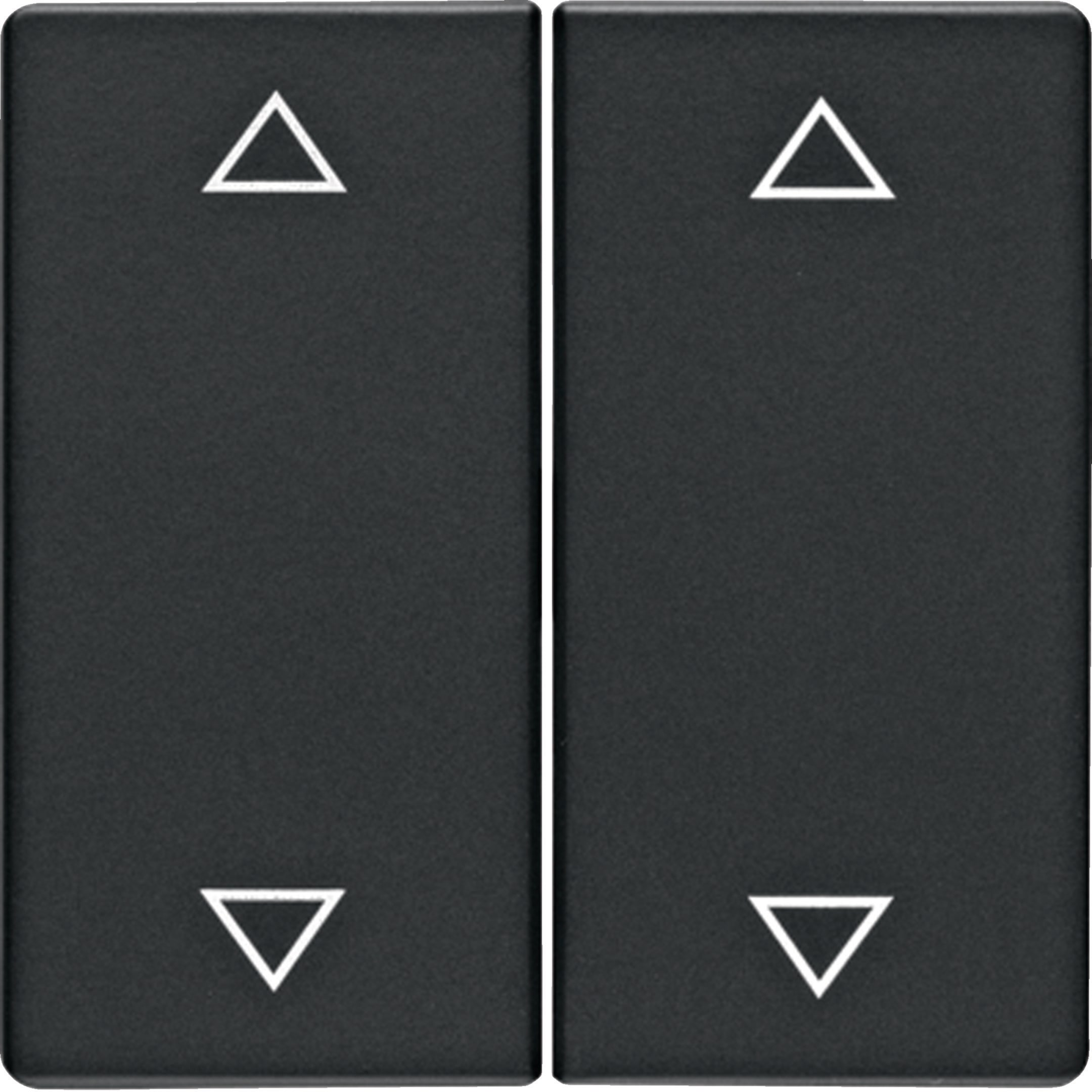 HAGER BOCCHIOTTI - Bilanciere doppio con serigrafia frecce Q.1/Q.3 antracite velluto, verniciato