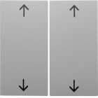 HAGER BOCCHIOTTI - Bilanciere doppio con serigrafia frecce Berker S.1/B.3/B.7 bianco polare lucido