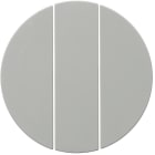 HAGER BOCCHIOTTI - Bilanciere triplo Berker R.1/R.3 bianco polare lucido
