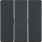 HAGER BOCCHIOTTI - Bilanciere triplo Berker Q.1/Q.3 antracite velluto, verniciato