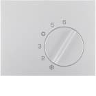 HAGER BOCCHIOTTI - Pezzo centrale x regolatore di temperatura Berker K.1/K.5 alu opaco, verniciato