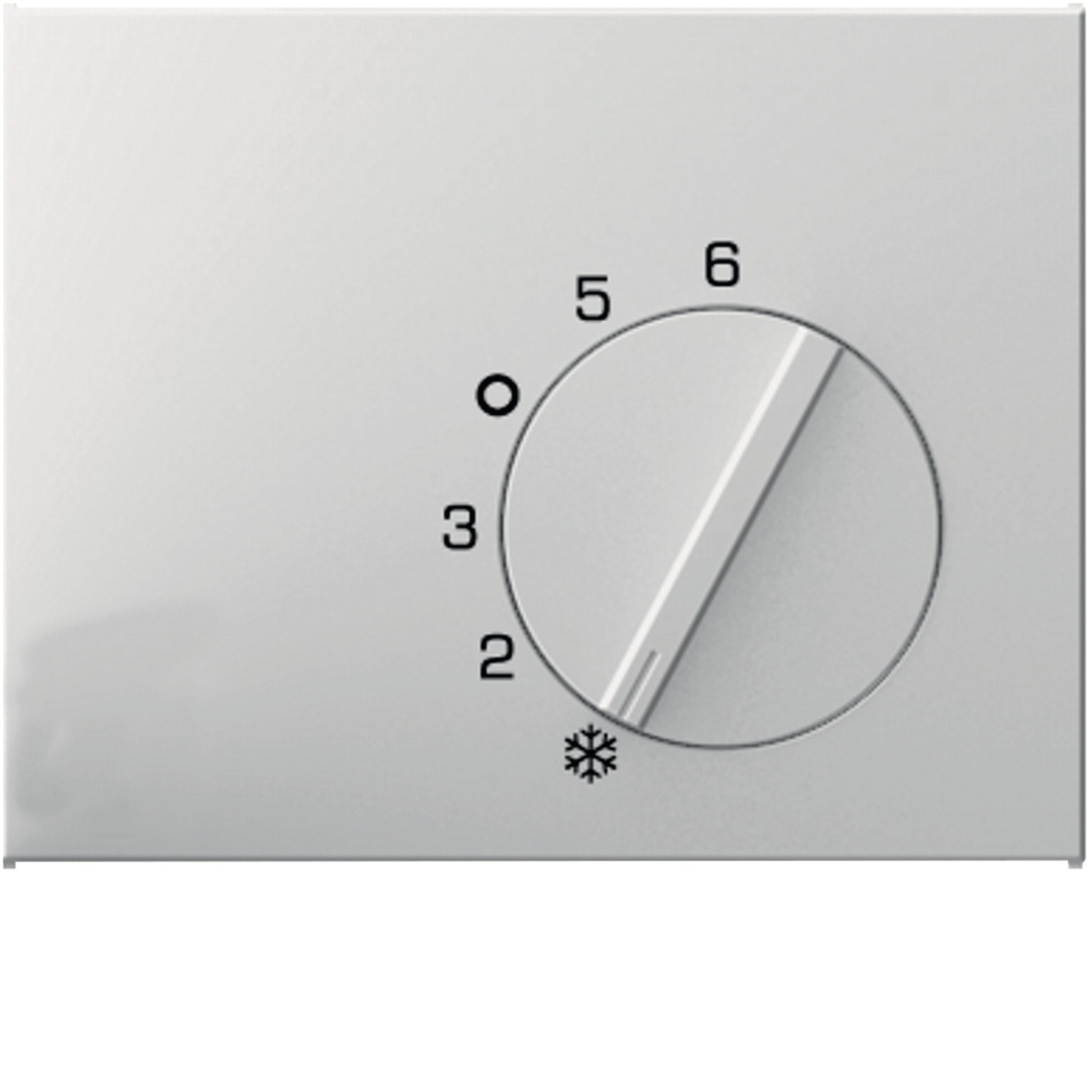 HAGER BOCCHIOTTI - Pezzo centrale per regolatore di temperatura Berker K.1/K.5 bianco polare lucido