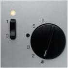HAGER BOCCHIOTTI - Pezzo centrale per regolatore di temperatura Berker B.7 alu opaco, verniciato