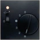 HAGER BOCCHIOTTI - Pezzo centrale per regolatore di temperatura Berker B.3/B.7 antracite opaco