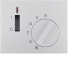 HAGER BOCCHIOTTI - Pezzo centrale x regolatore di temperatura Berker K.1/K.5 alu opaco, verniciato