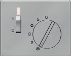 HAGER BOCCHIOTTI - Pezzo c.le x Termostato Serie K.1/K.5 acciaio inox opaco, vern.