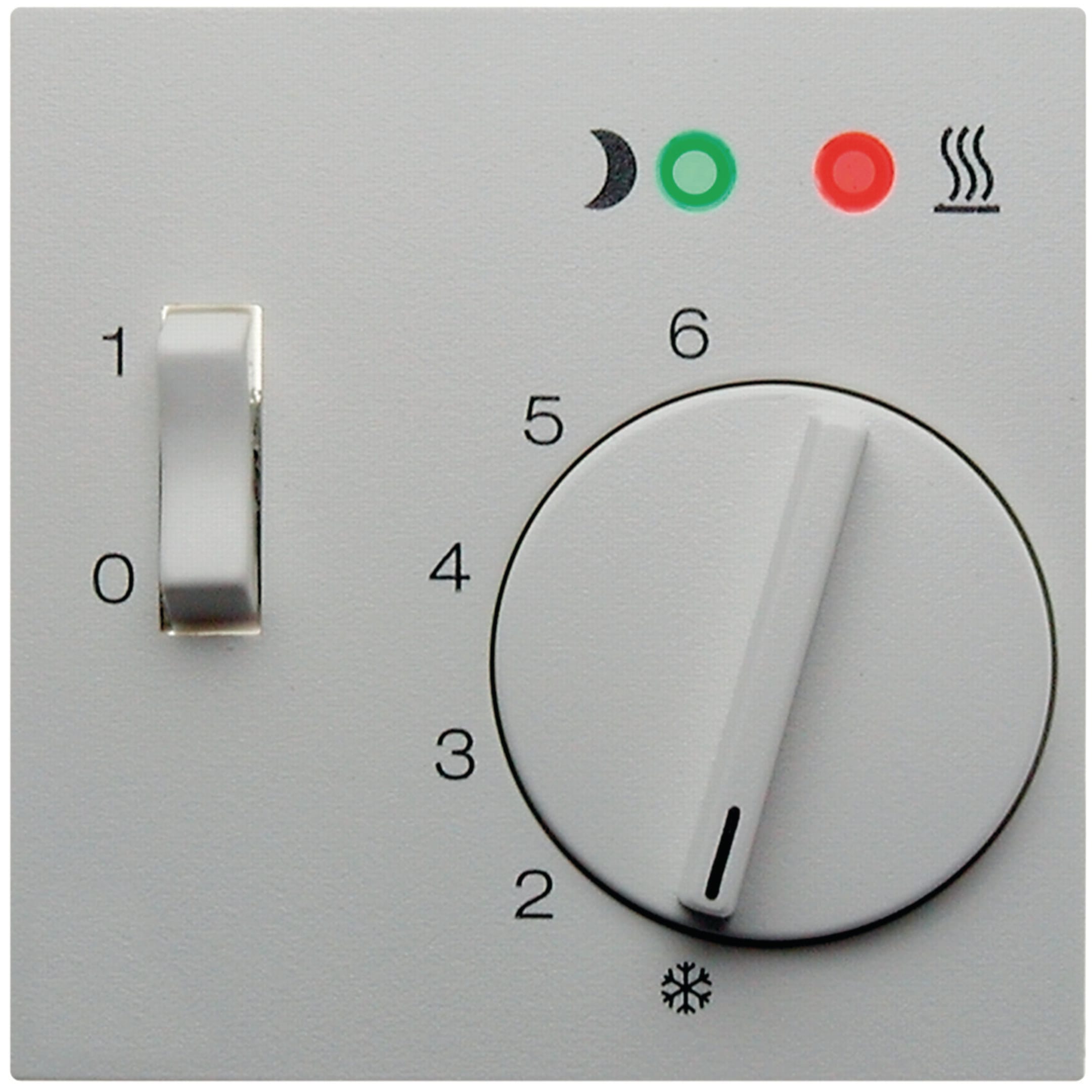HAGER BOCCHIOTTI - Pezzo c.le x Termostato x risc. a pavimento Serie S.1/B.3/B.7 bianco pol. opac