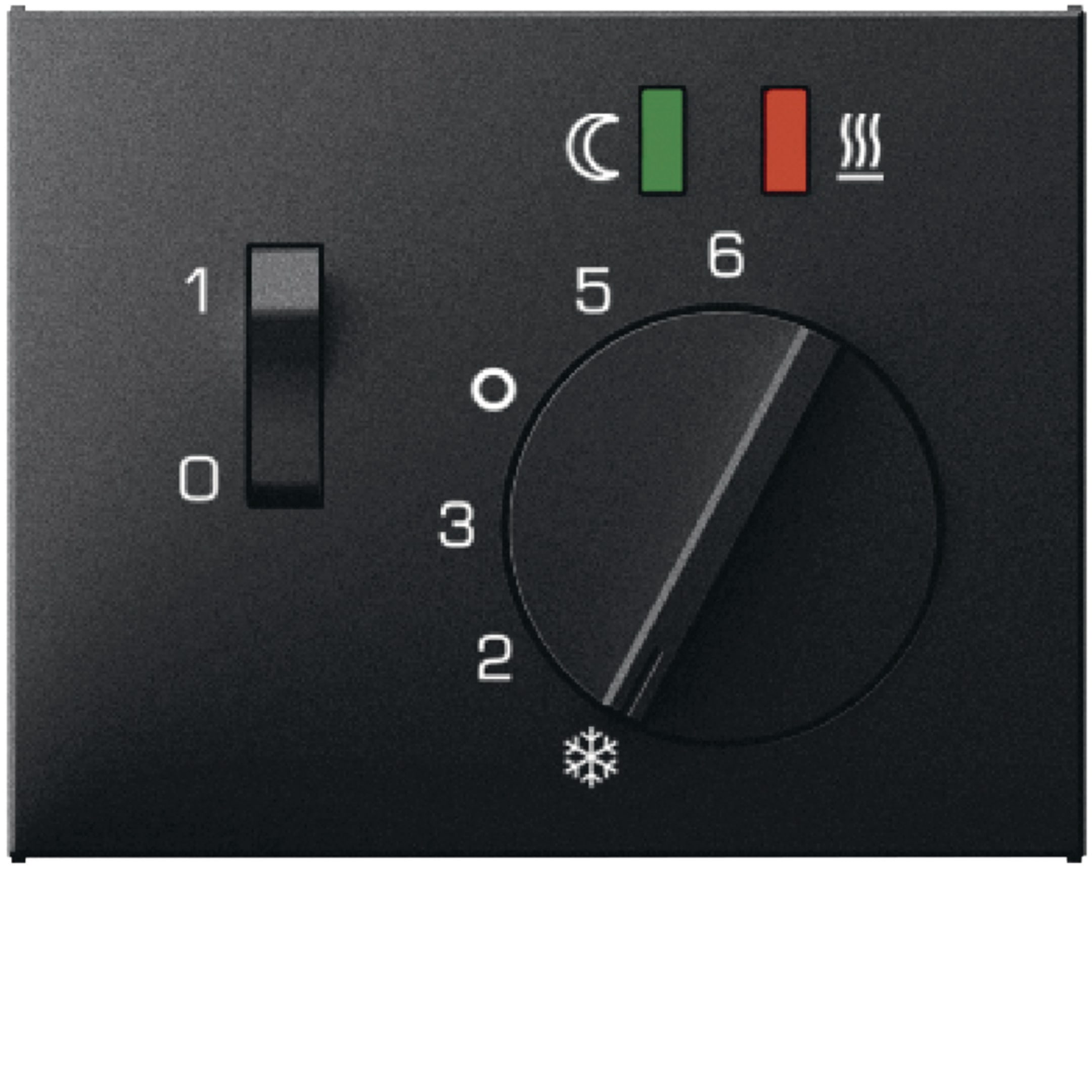 HAGER BOCCHIOTTI - Pezzo c.le x Termostato x risc. a pavimento Serie K.1/K.5 antrac.opac, vern.
