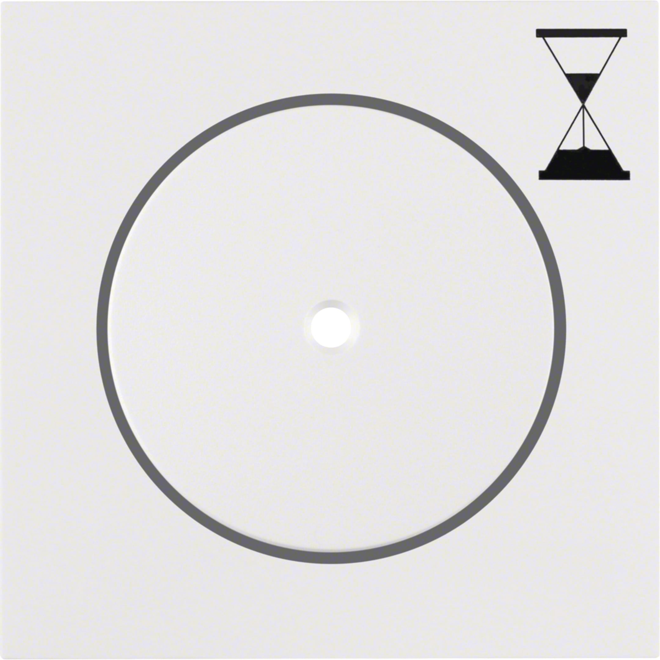 HAGER BOCCHIOTTI - Pezzo c.le x inserto timer elettronico Berker S.1/B.3/B.7 bianco polare opaco