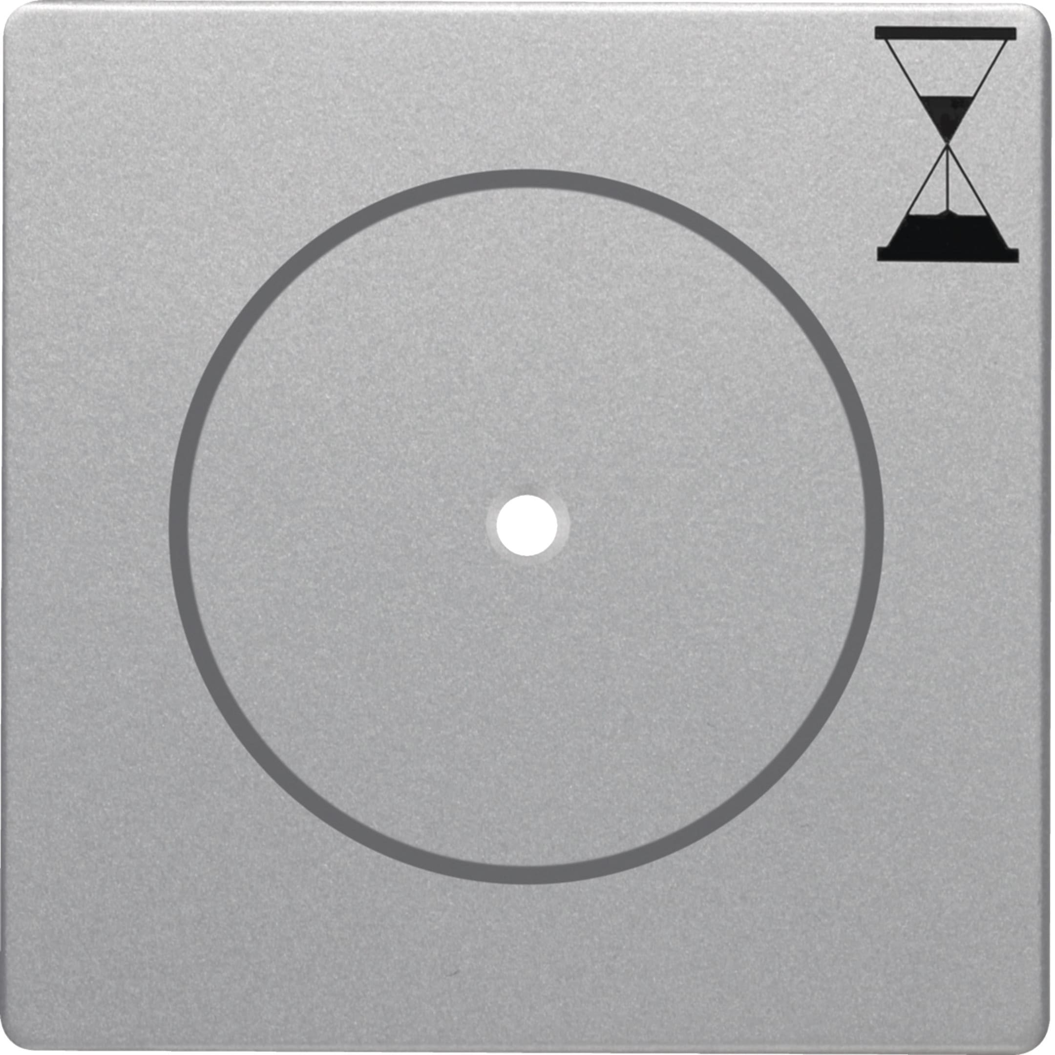 HAGER BOCCHIOTTI - Pezzo centrale per inserto timer Berker Q.1/Q.3 alu velluto, verniciato