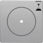 HAGER BOCCHIOTTI - Pezzo centrale per inserto timer Berker Q.1/Q.3 alu velluto, verniciato
