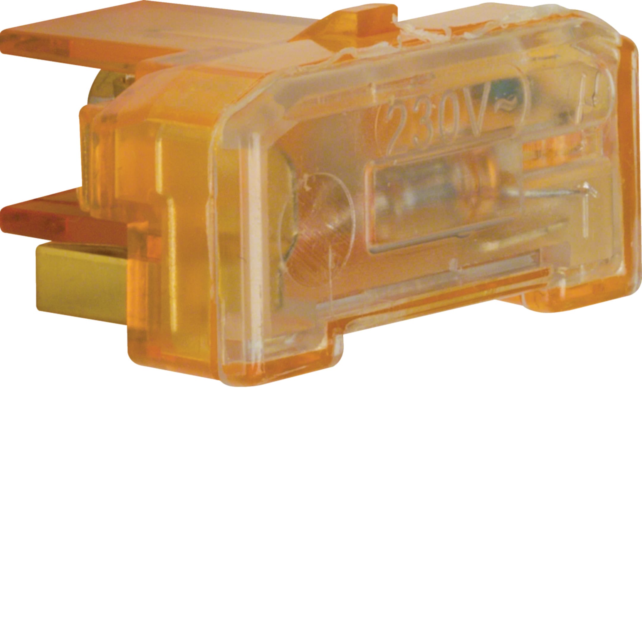 HAGER BOCCHIOTTI - Gruppo fluorescente con morsetto N arancione
