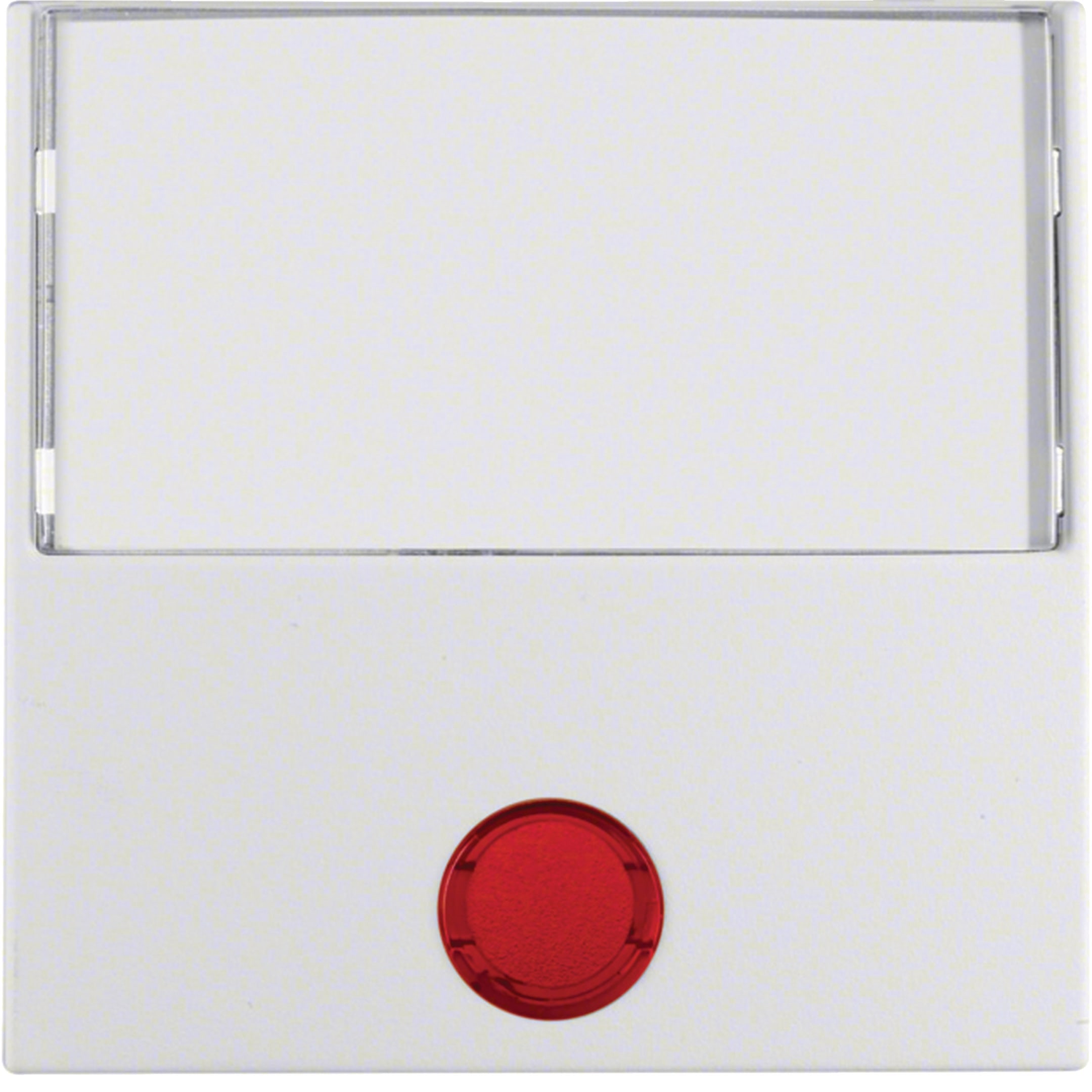 HAGER BOCCHIOTTI - Bilanciere con lente ed etichetta grande Berker S.1/B.3/B.7 bianco polare opaco
