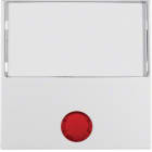 HAGER BOCCHIOTTI - Bilanciere con lente ed etichetta grande Berker S.1/B.3/B.7 bianco polare opaco