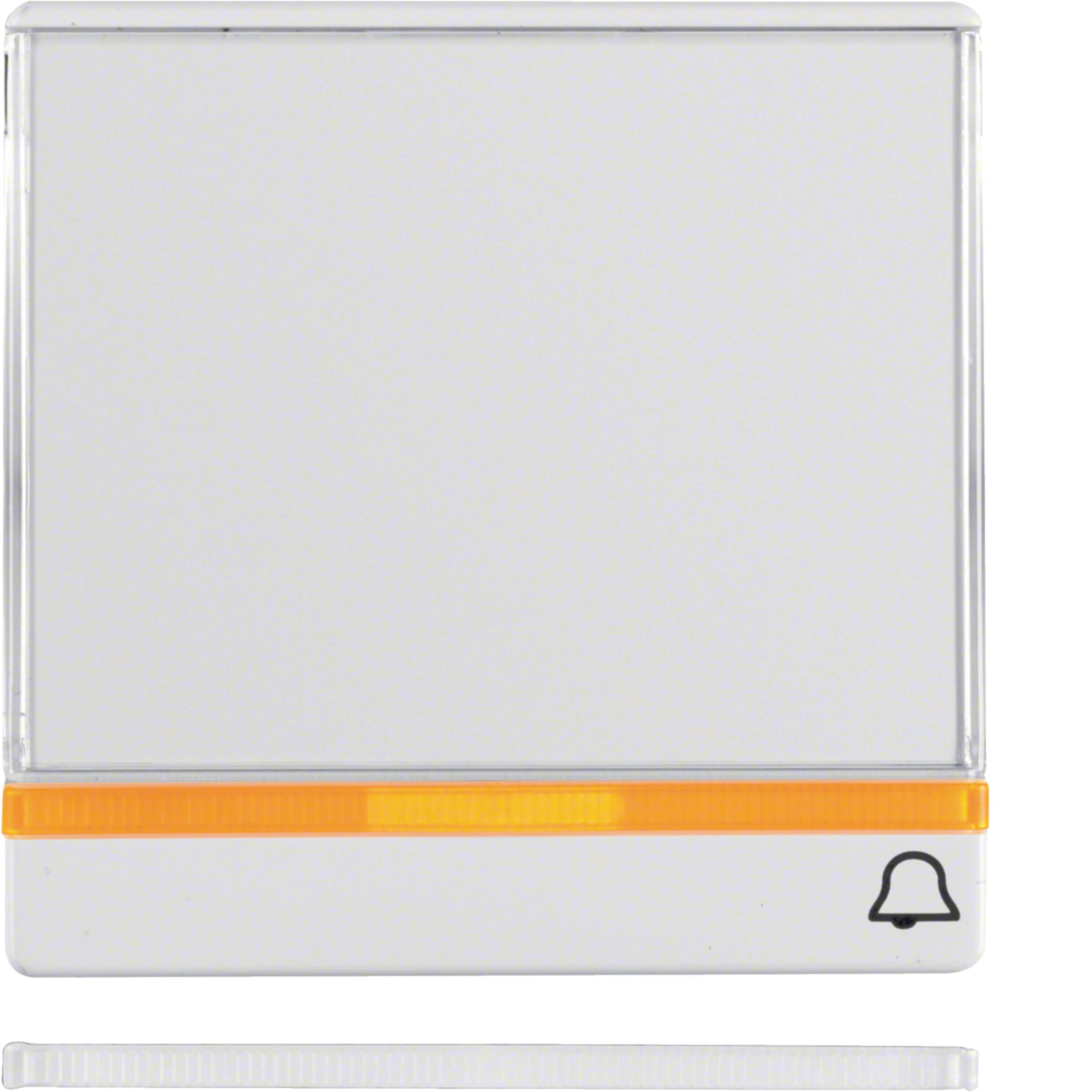 HAGER BOCCHIOTTI - Bilanciere con stampa simbolo per suoneria Serie Q.1/Q.3 bianco polare velluto