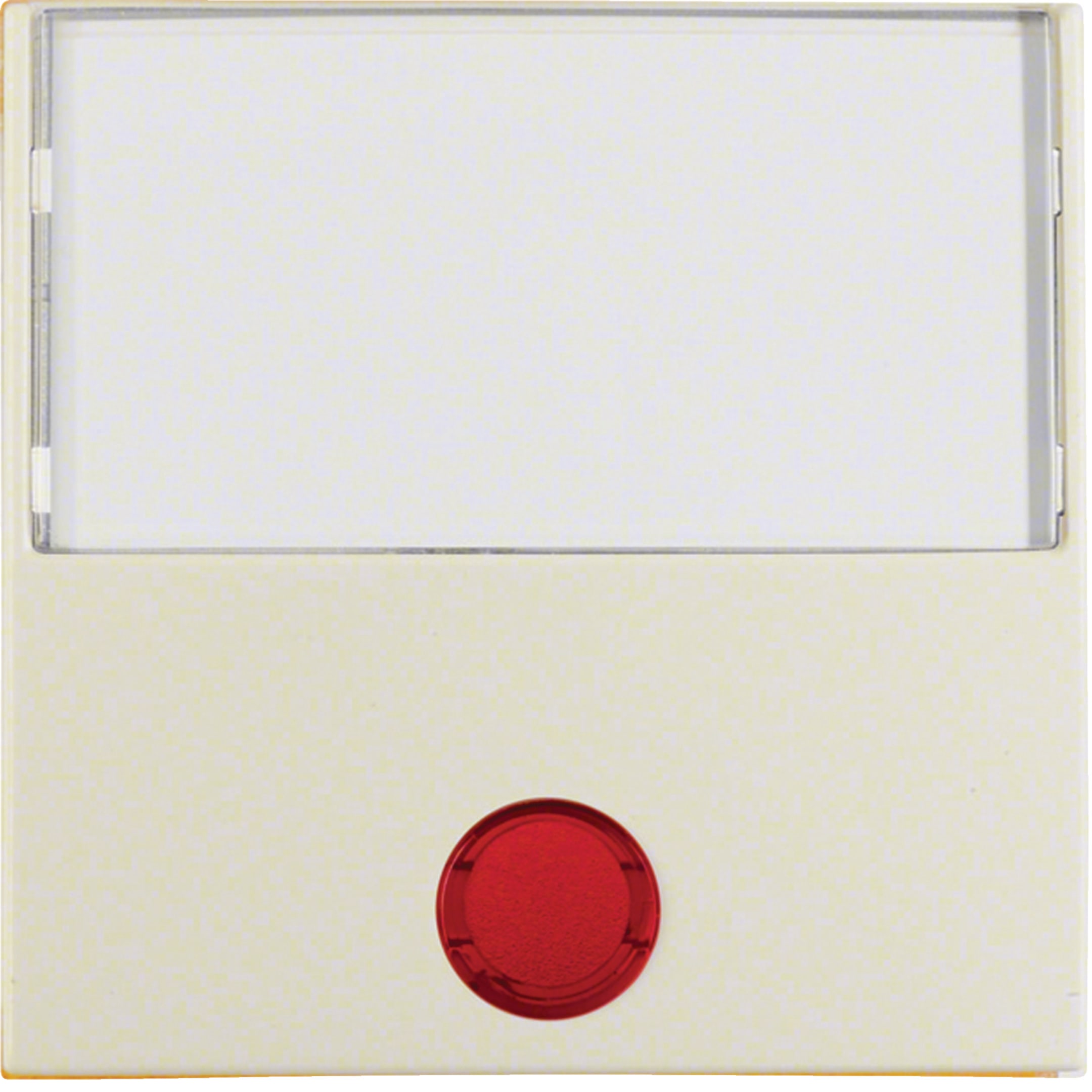 HAGER BOCCHIOTTI - Bilanciere con lente ed etichetta grande Berker S.1 bianco lucido