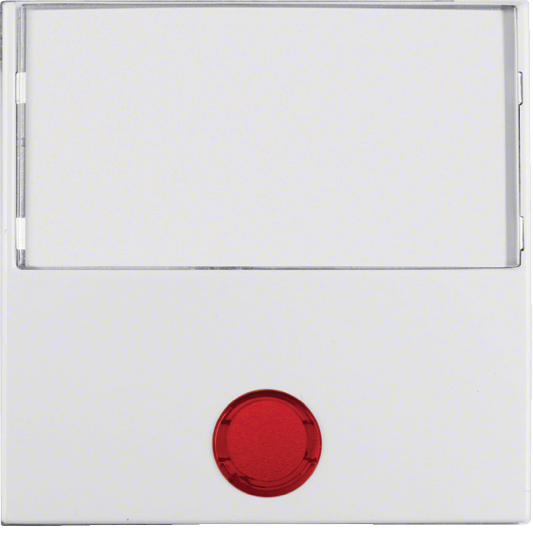 HAGER BOCCHIOTTI - Bilanciere con lente ed etichetta grande Berker S.1/B.3/B.7 bianco polare lucido