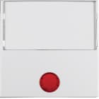 HAGER BOCCHIOTTI - Bilanciere con lente ed etichetta grande Berker S.1/B.3/B.7 bianco polare lucido