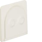 HAGER BOCCHIOTTI - Passacavo per 2 cavi Berker W.1 bianco polare opaco