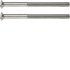 HAGER BOCCHIOTTI - Viti a due fori 2 x M3,5 x 50 mm Berker TS cromo lucido, ottone galvanizzato