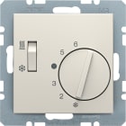 HAGER BOCCHIOTTI - Termostato, deviat., + pezzo c.le + comm. Estate/Inverno S.1 bianco luc.