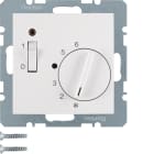 HAGER BOCCHIOTTI - Termostato, cont. NC, + pezzo c.le Serie S.1/B.3/B.7 bianco pol. opac