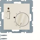 HAGER BOCCHIOTTI - Termostato, cont. NC, + pezzo c.le Serie S.1 bianco luc.