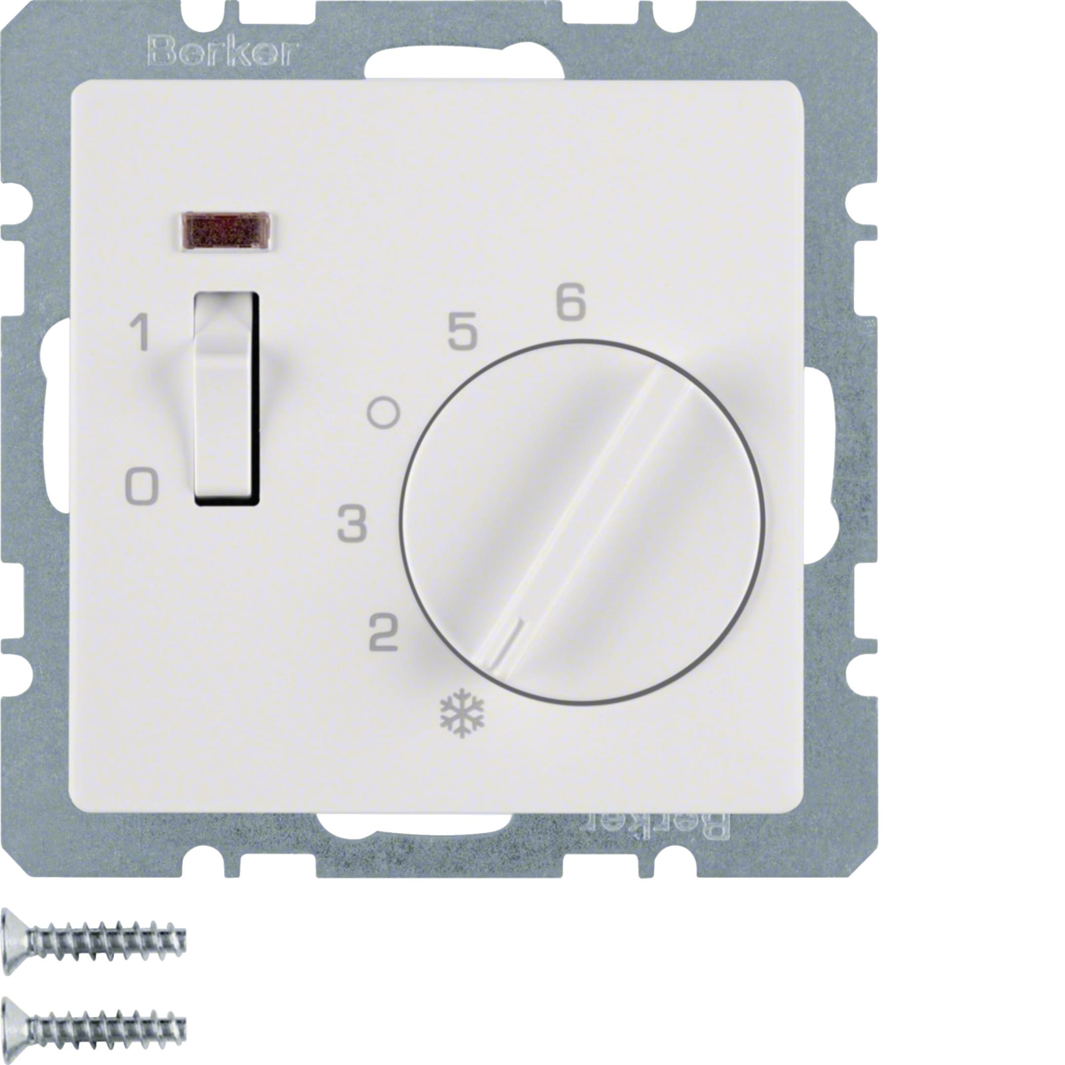 HAGER BOCCHIOTTI - Termostato, cont. NC, + pezzo c.le, 24 V CA/CC Serie Q.1/Q.3 bianco pol. vellut
