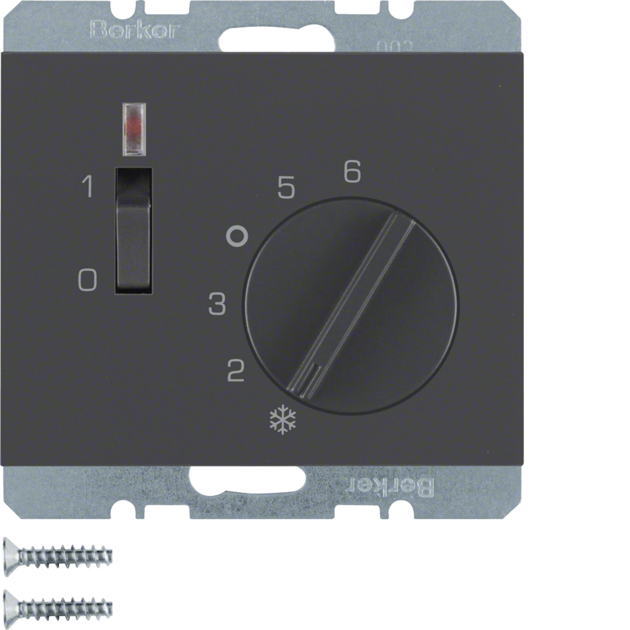 HAGER BOCCHIOTTI - Termostato, cont. NC, + pezzo c.le, 24 V CA/CC Serie K.1 antrac.opac, vern.