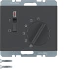 HAGER BOCCHIOTTI - Termostato, cont. NC, + pezzo c.le, 24 V CA/CC Serie K.1 antrac.opac, vern.