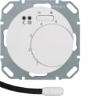 HAGER BOCCHIOTTI - Termostato cont. NA + pezzo c.le x risc. a pavim. Serie R.1/R.3 bianco pol. luc.