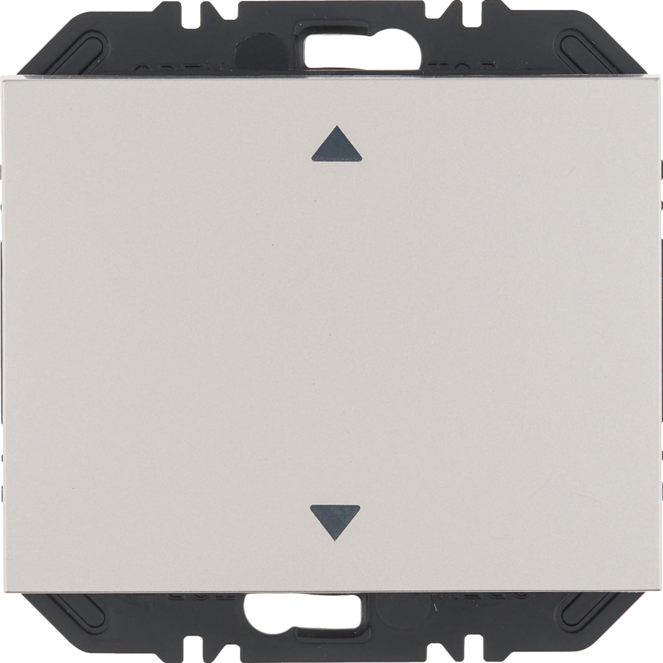 HAGER BOCCHIOTTI - Modulo EnOcean con bilanciere  con simbolo frecce, K.x acciaio inox vern. opaco