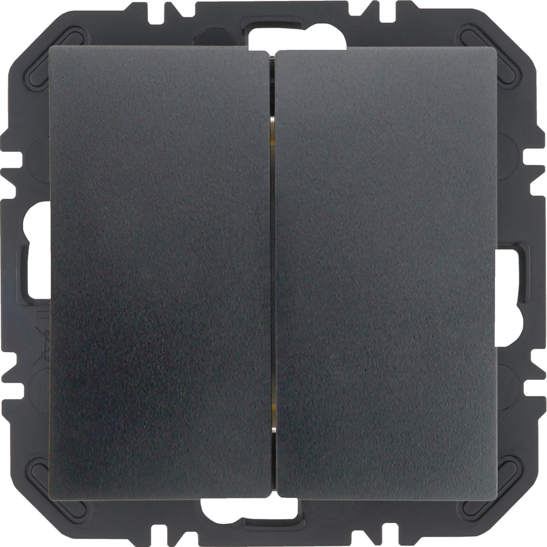 HAGER BOCCHIOTTI - Modulo EnOcean con bilanciere doppio, S.1/B.x antracite opaco