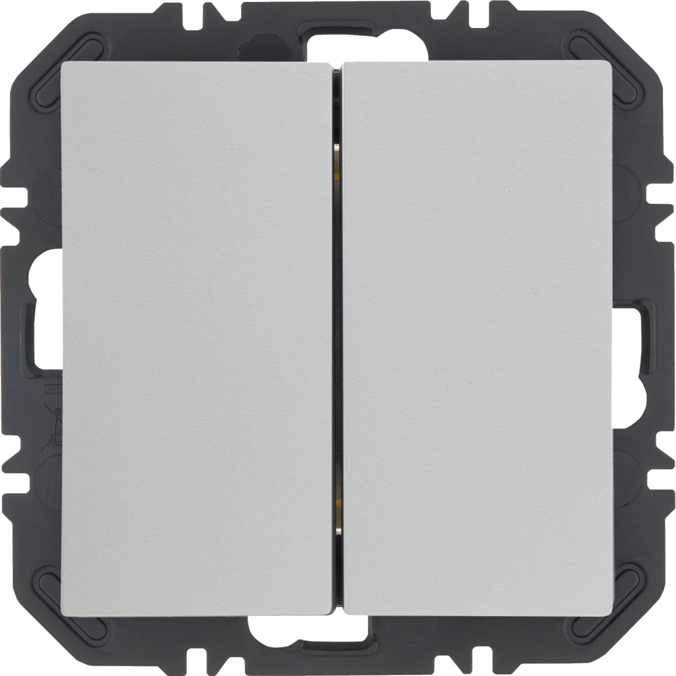 HAGER BOCCHIOTTI - Modulo EnOcean con bilanciere doppio, S.1/B.x bianco polare lucido