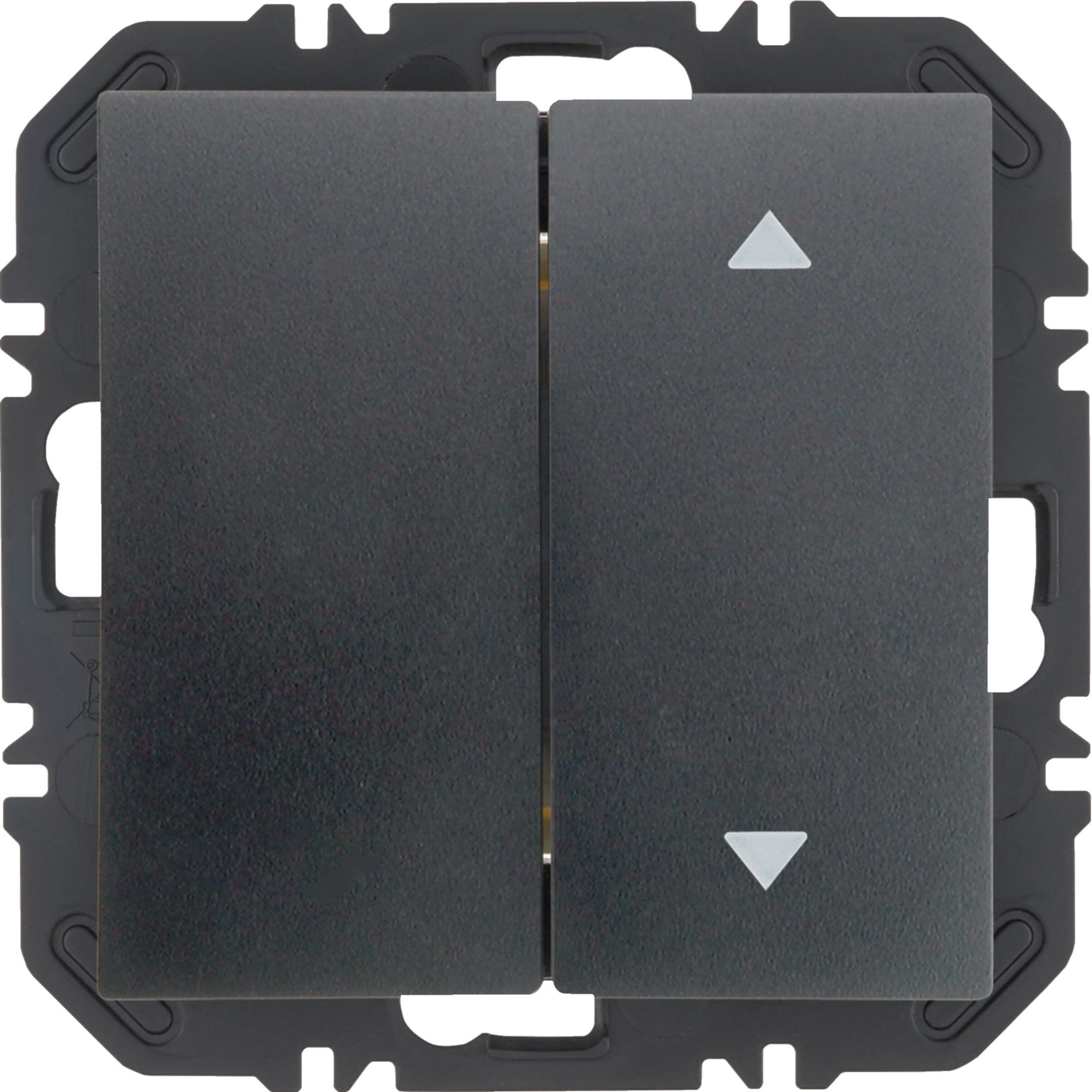 HAGER BOCCHIOTTI - Modulo EnOcean con bilanciere doppio con frecce a lato, S.1/B.x antracite opaco