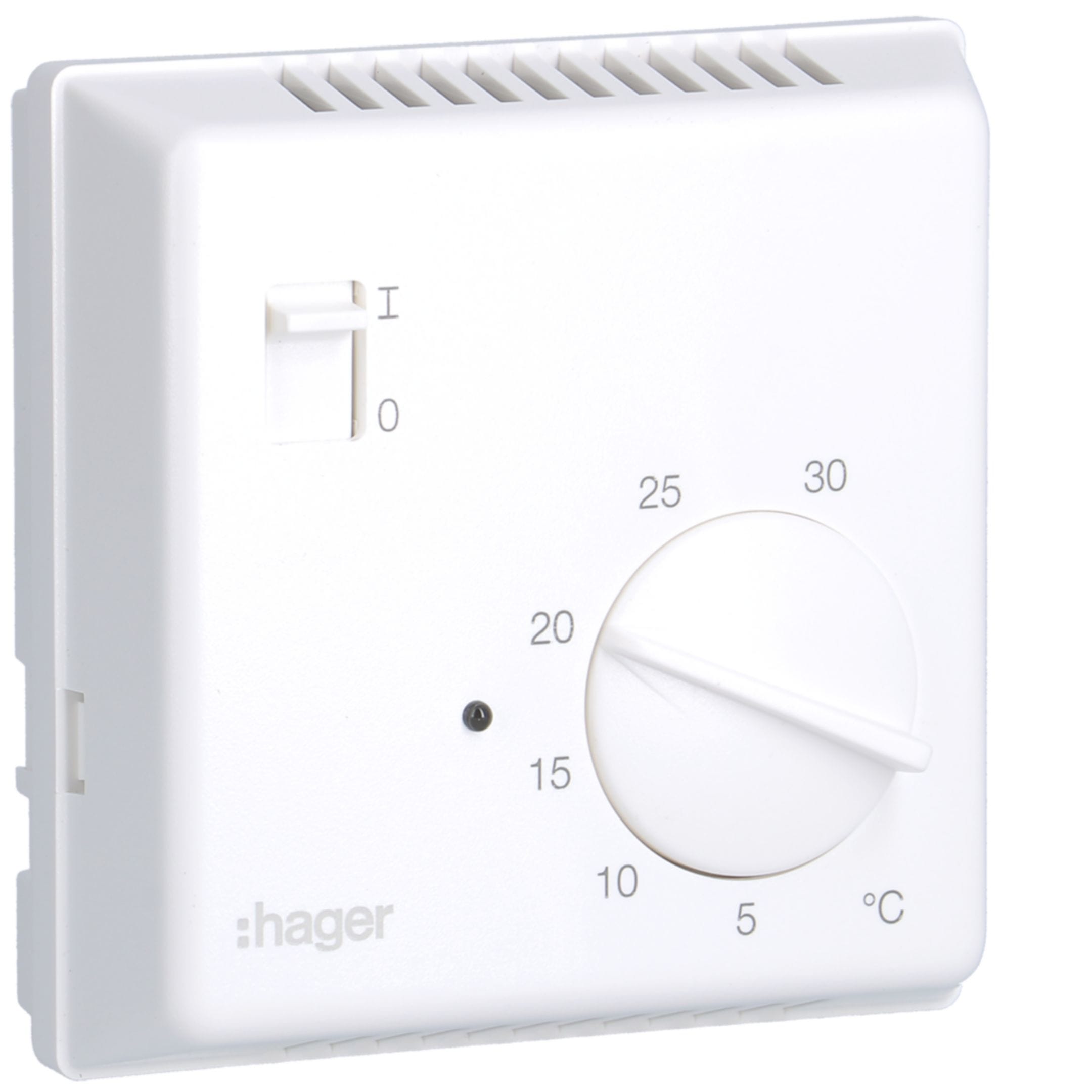 HAGER BOCCHIOTTI - Termostato bimetallo parete 1 contatto normalmente chiuso 10A 230V 3 fili