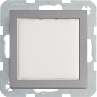 HAGER BOCCHIOTTI - Segnale luminoso a LED, illum. bianca Berker Q.1/Q.3 alu velluto, verniciato