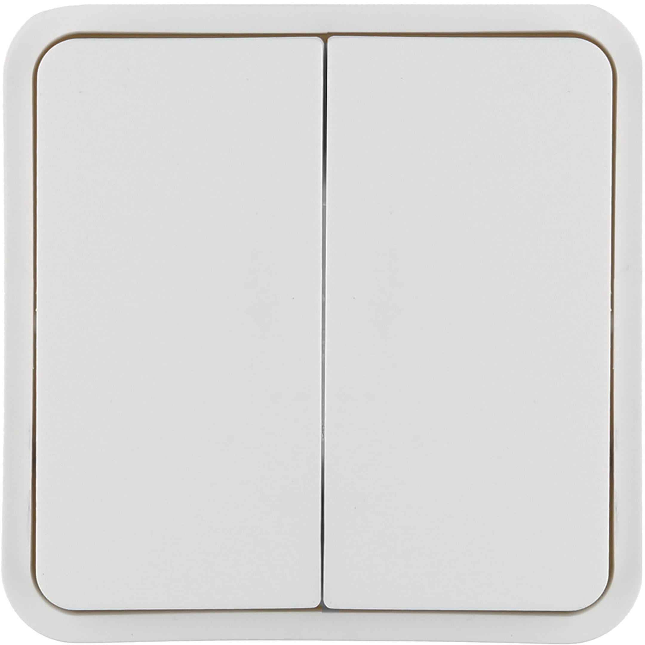 HAGER BOCCHIOTTI - Bilanciere doppio W.1 bianco polare