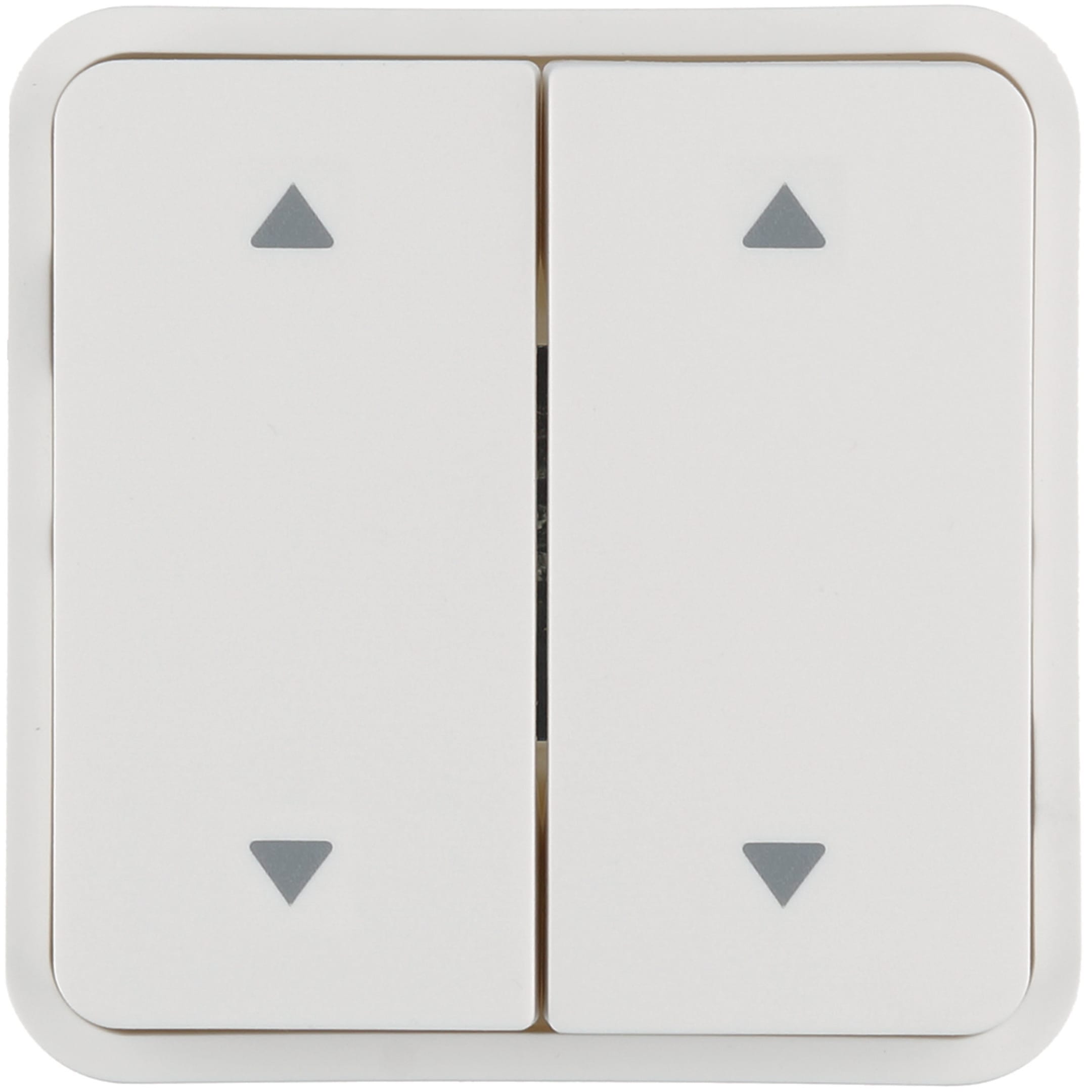 HAGER BOCCHIOTTI - Bilanciere doppio con serigrafia frecce W.1 bianco polare
