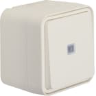 HAGER BOCCHIOTTI - Deviatore a parete illuminato Berker W.1 bianco polare opaco