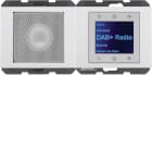 HAGER BOCCHIOTTI - Radio Touch con altoparlante DAB+ / Bluetooth, K.x bianco polare lucido