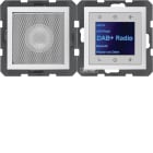 HAGER BOCCHIOTTI - Radio Touch con altoparlante DAB+ / Bluetooth, S.1 bianco polare opaco