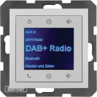 HAGER BOCCHIOTTI - Radio Touch DAB+ / Bluetooth, finitura opaca alluminio S.1/B.x