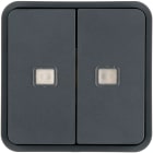 HAGER BOCCHIOTTI - Bilanciere doppio con lenti W.1 grigio