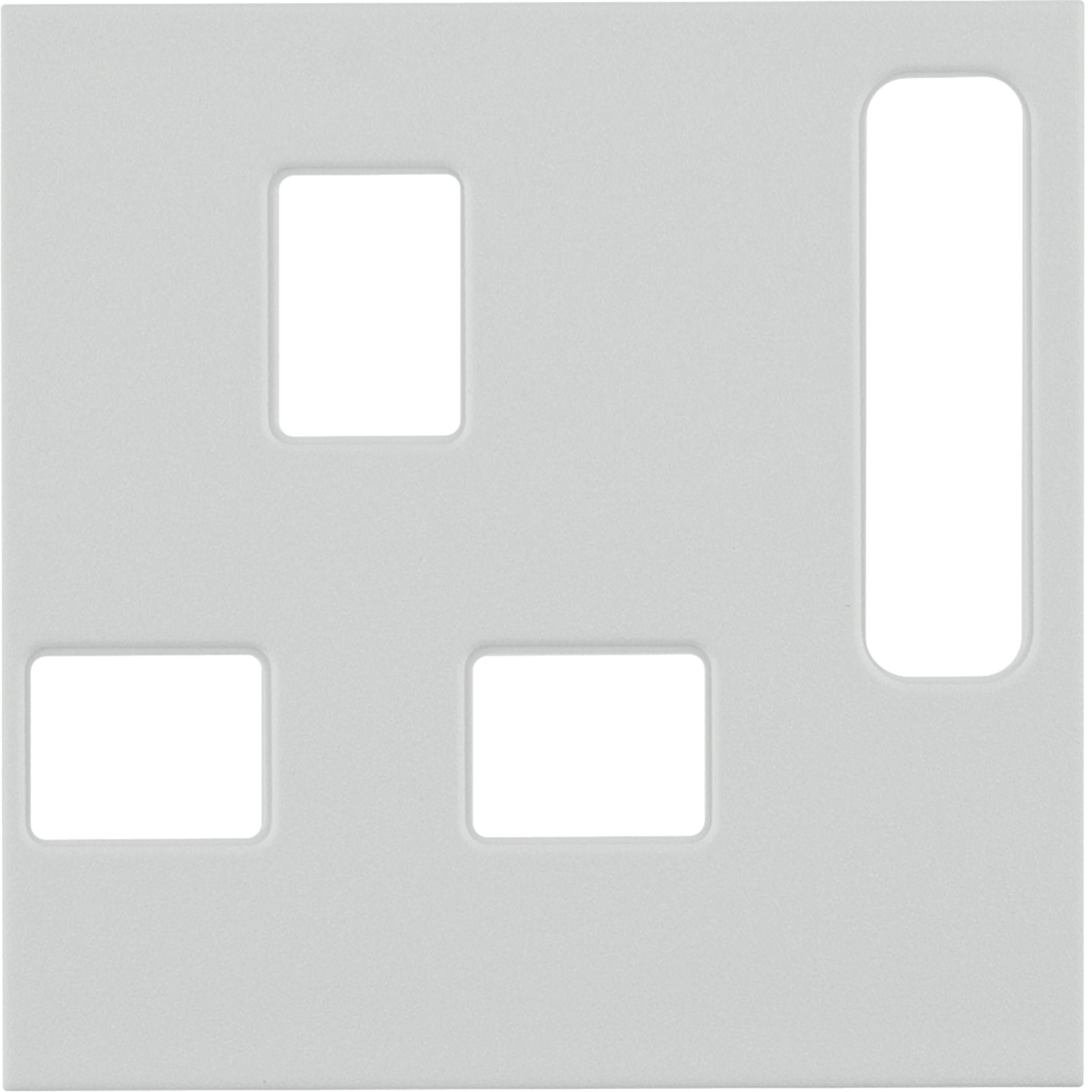 HAGER BOCCHIOTTI - Pezzo c.le x prese GBR STANDARD disinseribile Serie S1/B3/B7 bianco pol. opac