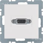 HAGER BOCCHIOTTI - Presa VGA Berker S.1/B.3/B.7 bianco polare opaco