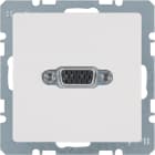 HAGER BOCCHIOTTI - Presa VGA Berker Q.1/Q.3 bianco polare velluto
