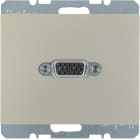 HAGER BOCCHIOTTI - Presa VGA Berker K.5 acciaio inox opaco, verniciato